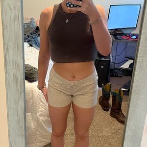 khaki faded glory shorts